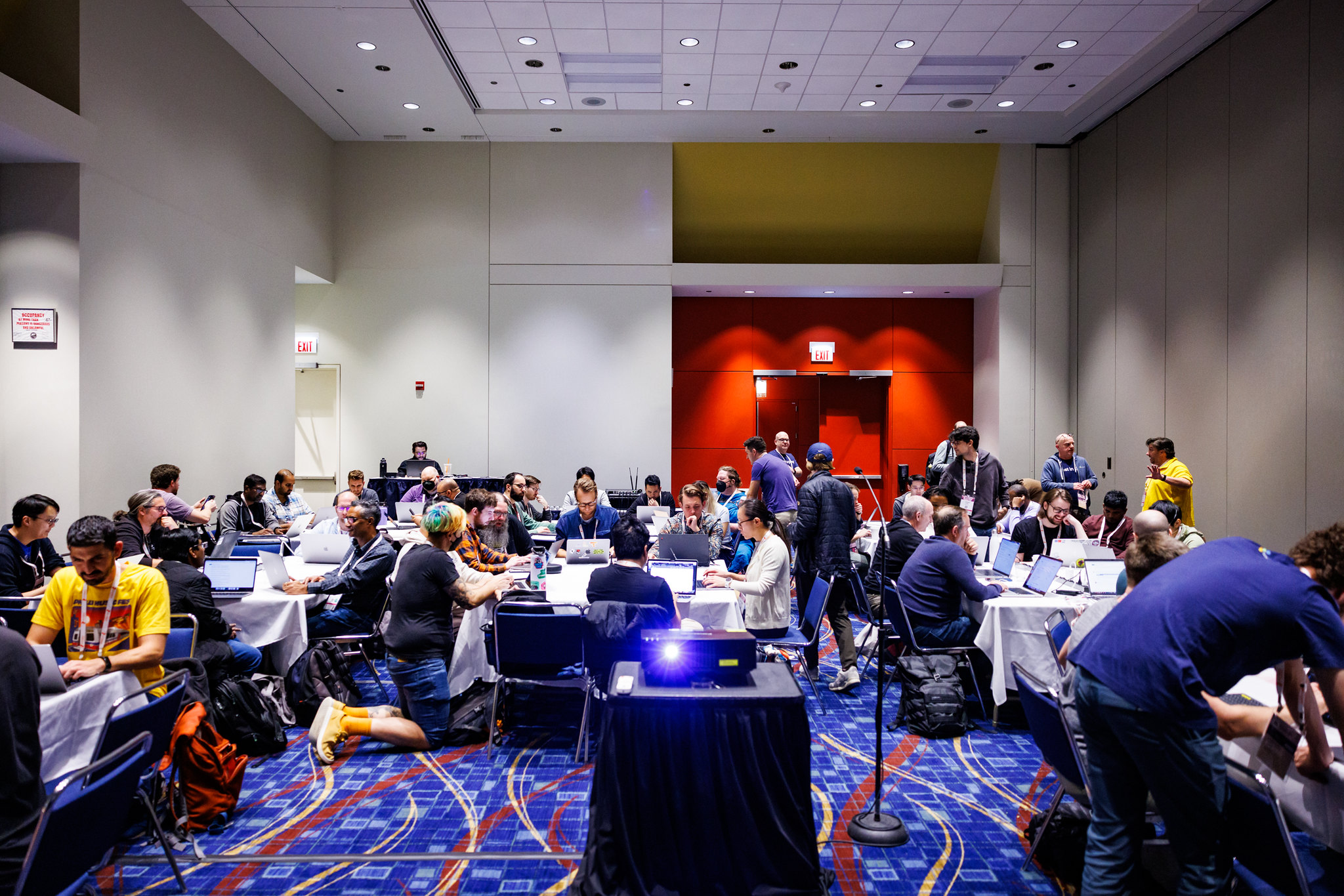 Contributors typing furiously Contributors typing furiously